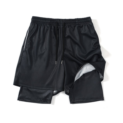 Gym Shorts Black for Men 2 In1 Mesh shorts / pants