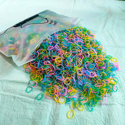 Hair Bands - 500pcs Girls Colourful Disposable Rubber Band Elastic  Headband Children Ponytail Holder Bands Kids Hair Accessories