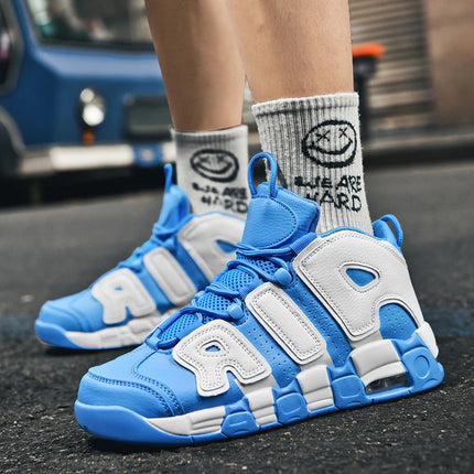 Men's Air Cushion Basketball Shoes Rebound Boots Outdoor Wearable Non-slip Sneakers Breathable Upper Gym Training Footwear