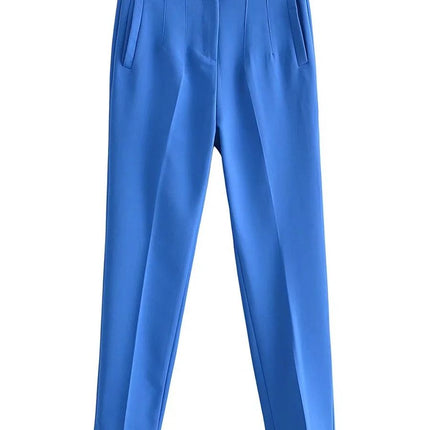 Starlets Women Straight pant Light Blue Chic Fashion wear