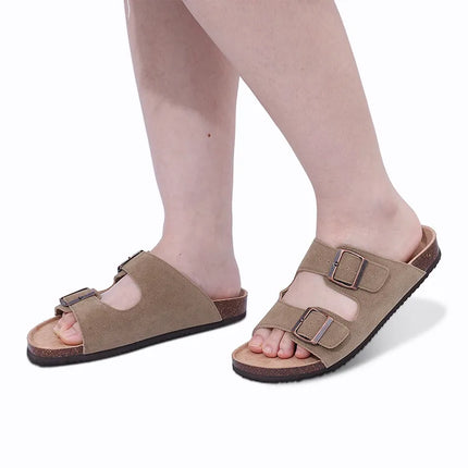 Suede Mules Slippers Men / Women outdoor Sandals