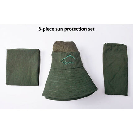 Sun Protection Bucket Hats 3-piece Sunscreen