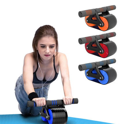 Unisex Double Wheel Abdominal Exerciser