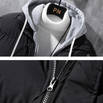 Fashion Hooded Men Winter Windproof Jacket