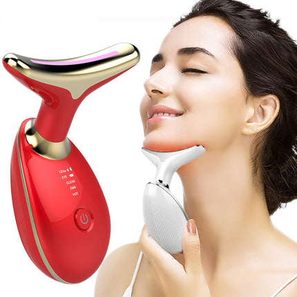 Electric Micro-current Wrinkle Remover LED Photon Face Beauty Device For Woman