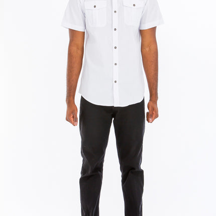 TWO POCKET BUTTON DOWN SHIRT M3555