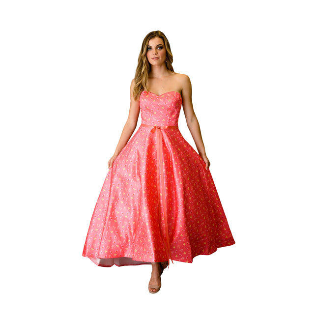 Shoulder-less Formal Train Dress