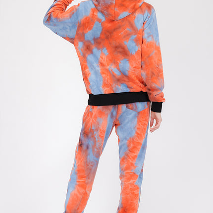 Womens Cotton Tye Dye Lounge Wear Sweat Set