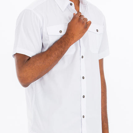 TWO POCKET BUTTON DOWN SHIRT M3555