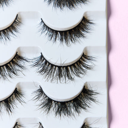 SO PINK BEAUTY Mink Eyelashes Variety Pack 5 Pairs