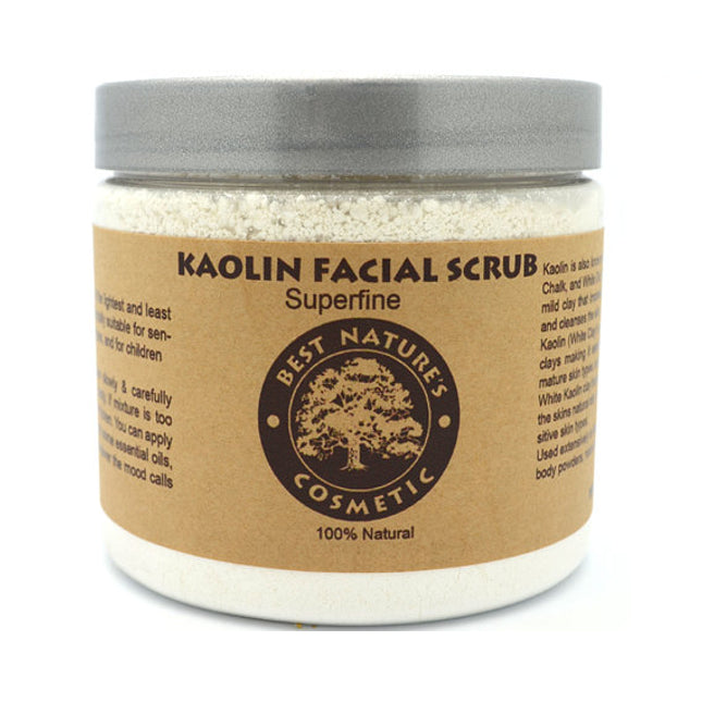Kaolin Facial Scrub. Mask for sensitive skin.